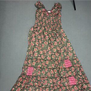 NWOT Cienna Rosa Maxi Dress Silk Blend Maxi Size Large